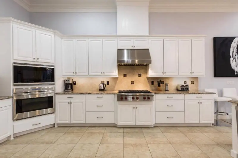 Reunion Resort villa 65 inch TV area Reunion Resort Orlando Florida kitchen