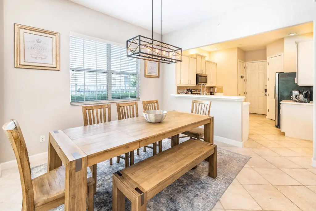 Reunion Resort rental villa dining area
