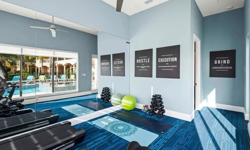 Reunion Resort Orlando 7 bed villa gym