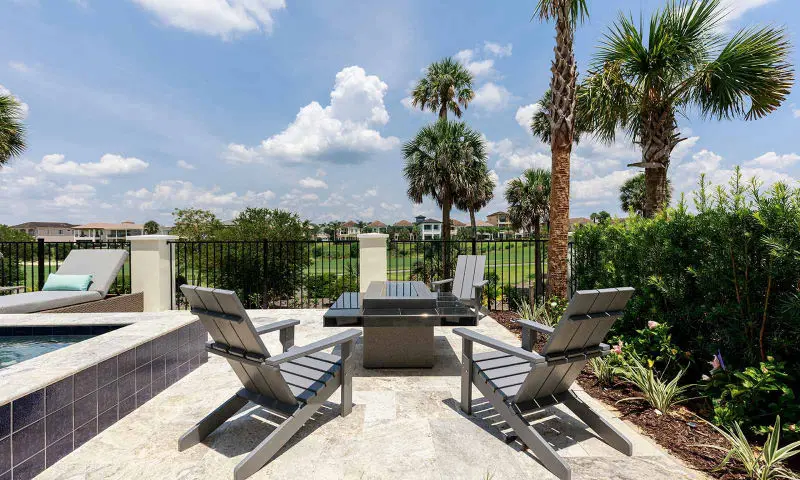 Reunion 9 bed holiday home orlando firepit