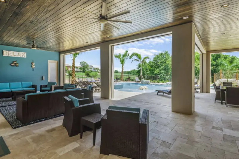 Reunion Resort rental villa pool deck