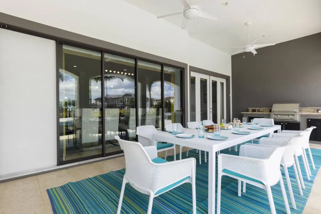 Reunion Resort villa master bedroom Reunion Resort villa pool deck