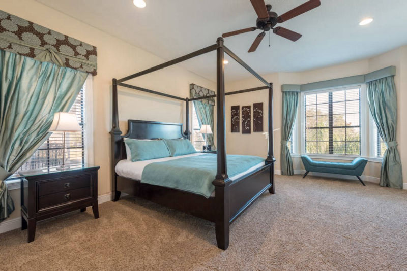 Reunion Resort rental condo terrace Reunion Resort vacation home 4 poster bed