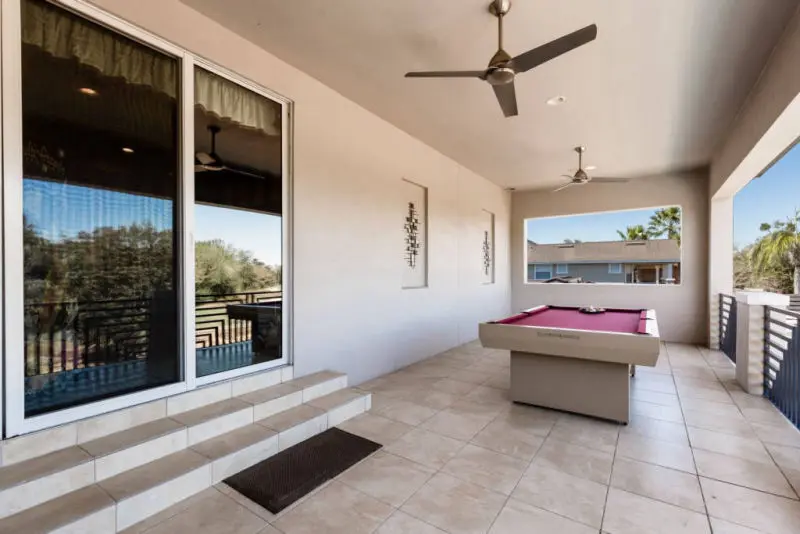 9 bed villa disney pool table