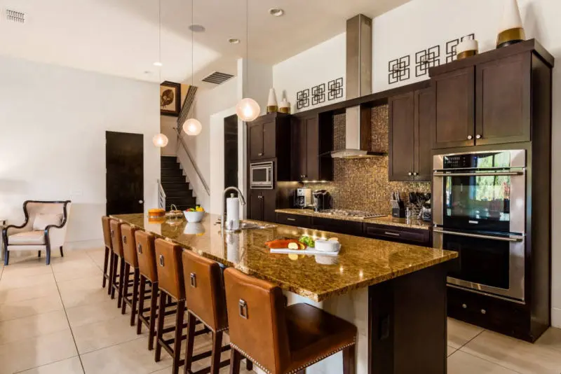 Disney luxury villa rental gourmet kitchen