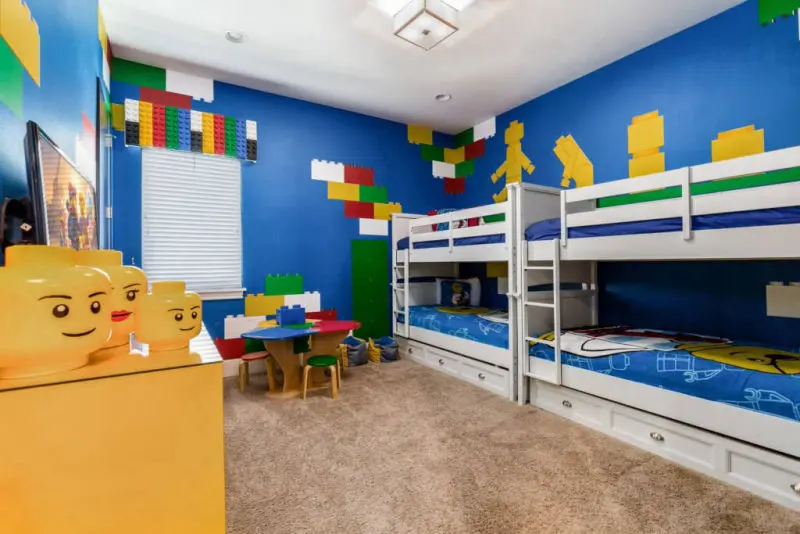 orlando luxury villa lego theme bedroom