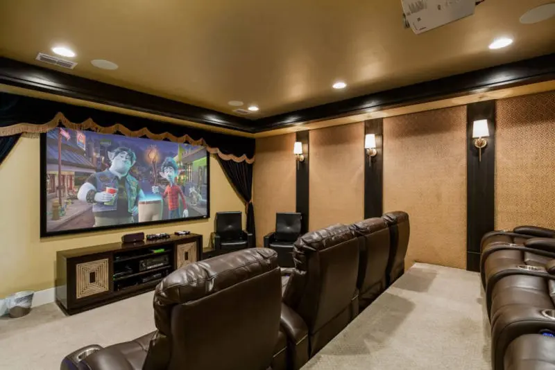 orlando luxury villa rental theater room