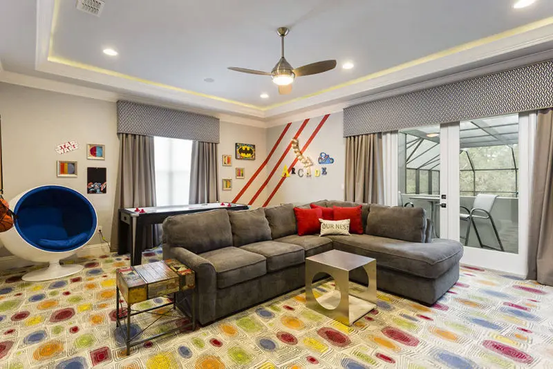 orlando luxury villa rental kids playroom