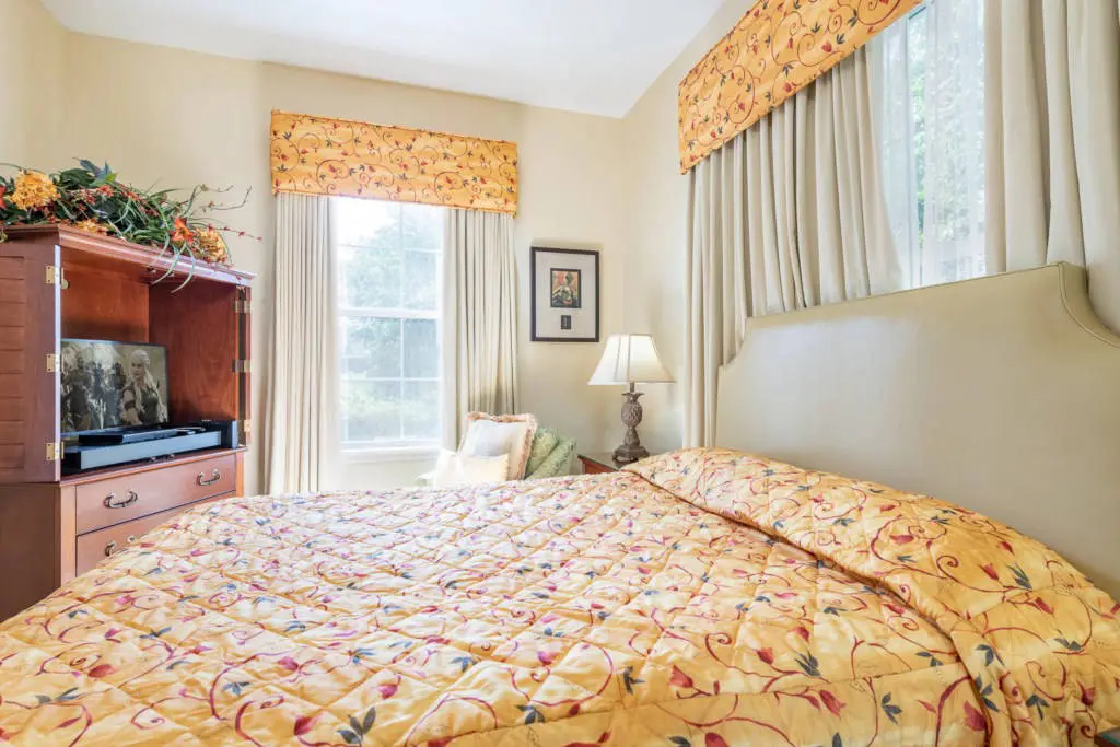 Reunion Resort bathroom Reunion Resort master bed flat screen TV