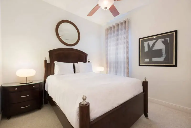 Reunion Resort villa master bedroom Reunion Resort 4 bedroom rental