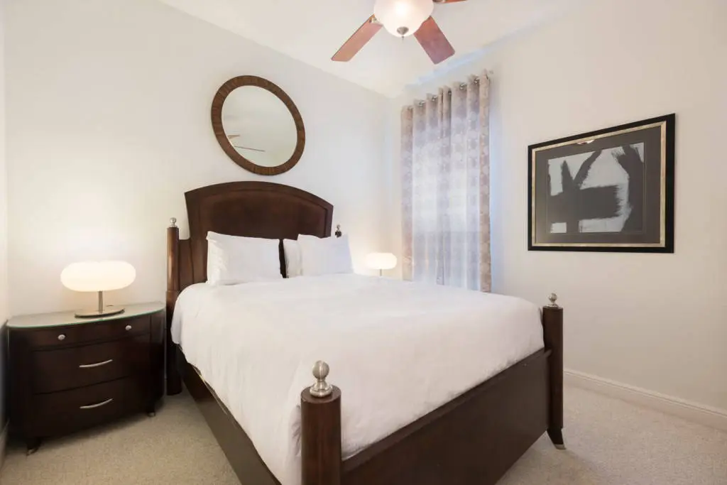 Reunion Resort villa master bedroom Reunion Resort 4 bedroom rental