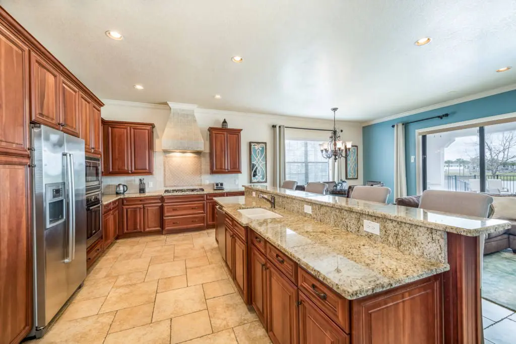 Reunion luxury villa rental kitchen