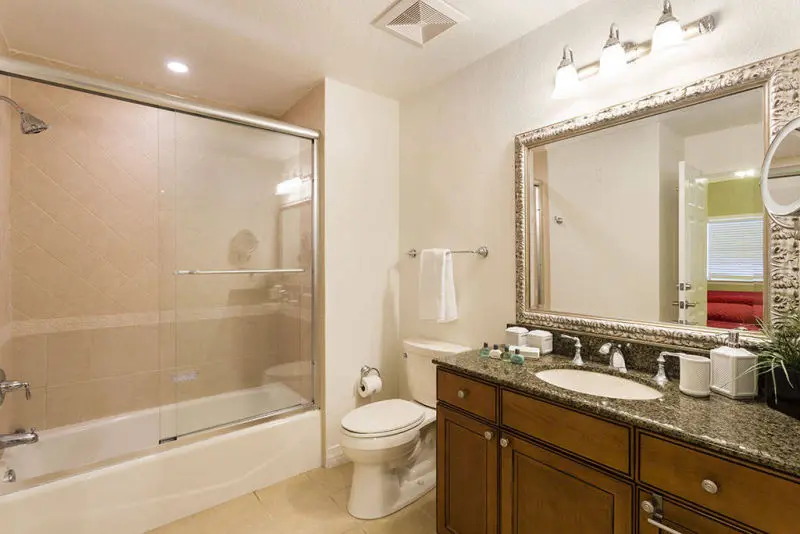 Reunion Resort condo kitchen Reunion Resort condo twin bath ensuite