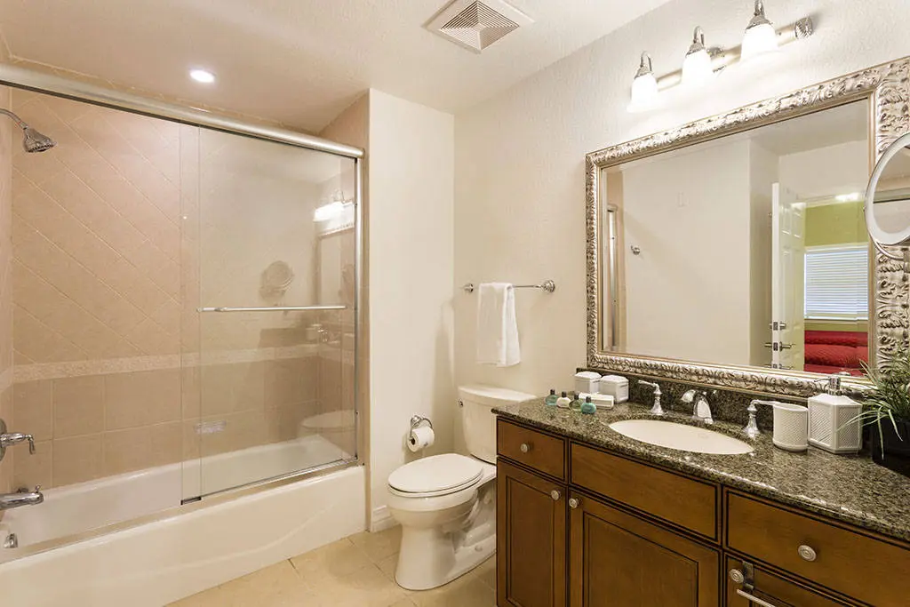 Reunion Resort condo kitchen Reunion Resort condo twin bath ensuite