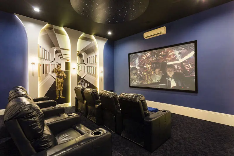 orlando luxury villa rental movie room